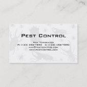 Plage-Kontrollen-Geschäfts-Karten-Schabe fliegt Visitenkarte (Rückseite)