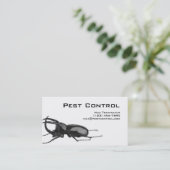 Plage-Kontrollen-Geschäfts-Karten-Schabe Visitenkarte (Stehend Vorderseite)