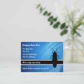 Plage-Kontrollen-Geschäfts-Karten Visitenkarte (Stehend Vorderseite)