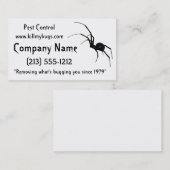 Plage-Kontrollen-Geschäfts-Karten Visitenkarte (Vorne/Hinten)