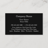 Plage-Kontrollen-Geschäfts-Karten Visitenkarte (Rückseite)