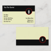 Plage-Kontrollen-Geschäfts-Karten Visitenkarte (Vorne/Hinten)