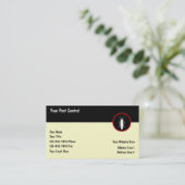 Plage-Kontrollen-Geschäfts-Karten Visitenkarte (Stehend Vorderseite)