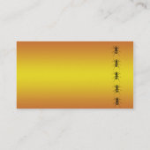 Plage-Kontrollen-Geschäfts-Karten Visitenkarte (Rückseite)