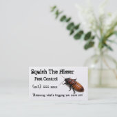 Plage-Kontrollen-Geschäfts-Karten Visitenkarte (Stehend Vorderseite)