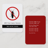 Plage-Kontrollen-Geschäfts-Karten Visitenkarte (Vorne/Hinten)