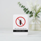 Plage-Kontrollen-Geschäfts-Karten Visitenkarte (Stehend Vorderseite)