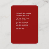 Plage-Kontrollen-Geschäfts-Karten Visitenkarte (Rückseite)