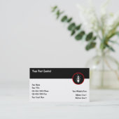 Plage-Kontrollen-Geschäfts-Karten Visitenkarte (Stehend Vorderseite)