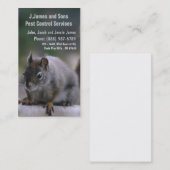 Plage-Kontrollen-SchädlingeExterminator Visitenkarte (Vorne/Hinten)