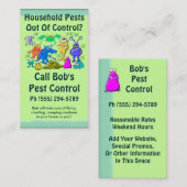 Plage-Kontrollen-Service Visitenkarte (Vorne/Hinten)