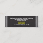 Plage-Schädlinge-Kontrolle personifizieren Mini Visitenkarte (Rückseite)