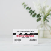 Plage-Schädlinge-Kontrolle personifizieren Visitenkarte (Stehend Vorderseite)