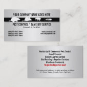 Plage-Schädlinge-Kontrolleninsekten-Imitatsilber Visitenkarte (Vorne/Hinten)