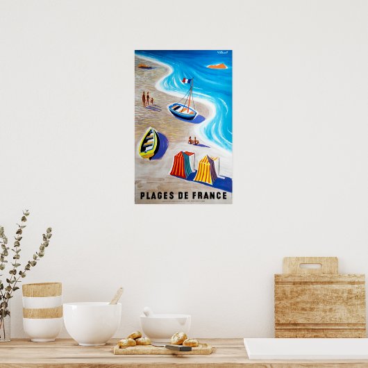 Plages de France Strände Frankreich Reisen Poster (Küche)