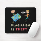 Plagiarismus ist Diebstahl Mousepad (Mit Mouse)