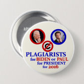 Plagiarists für Biden oder Paul Button (Vorne & Hinten)