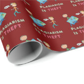 Plagiat ist Diebstahl Geschenkpapier (Rolleneckpunkt)