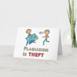 Plagiat ist Diebstahl Karte