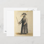 plague-doctor-2 postkarte (Vorne/Hinten)