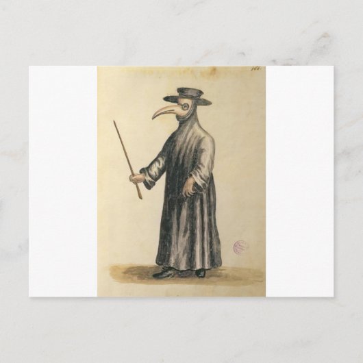 plague-doctor-2 postkarte (Vorderseite)