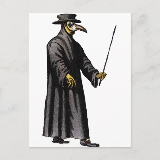 plague-doctor-3 postkarte (Vorderseite)