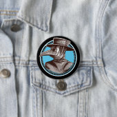 Plague Doctor Button Blue (Beispiel)