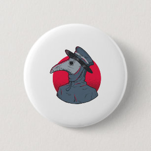 Plague Doctor Gift für grauenhafte Gotik Lover Button