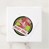 Plague Doctor Gift Tag Rotes Weihnachten Geschenkanhänger (Beispiel)