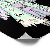 Plague Doctor Gothic Pastel Cute Moth Face Mask Oc Poster (Ecke)