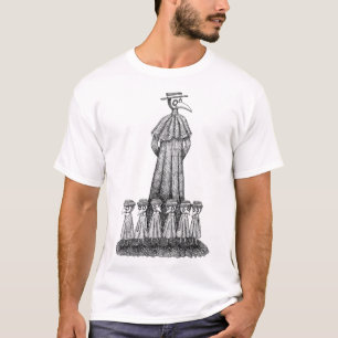 Plague Doctor mit Schülern Goth Art Creepy Zeichn T-Shirt