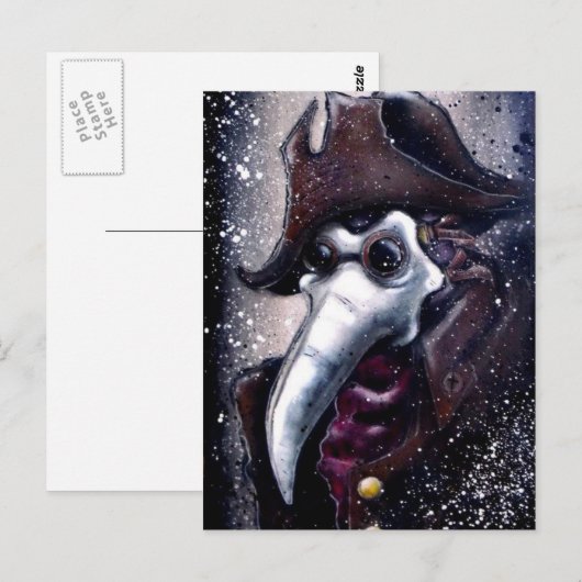 Plague Doctor Postkarten (Vorne/Hinten)