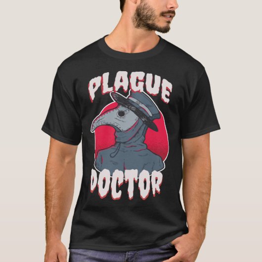 Plague Doctor Quarantäne Halloween Kostüm Men Wom T-Shirt (Vorderseite)