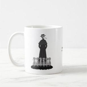 Plague Doktor mit Schülern Funny Lehrer Custom Kaffeetasse