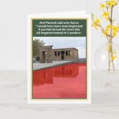 Plague of Blood AB-negativ Funny Passover Card Karte (Gelbe Blume)