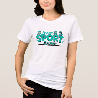 Plaiby Sport Cartoon T-Shirt Tri-Blend Shirt