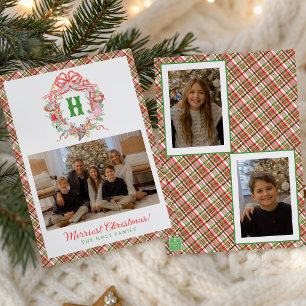Plaid 12 Tage Weihnachten Monogramm Wappen Foto