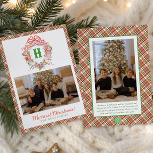 Plaid 12 Tage Weihnachten Monogramm Wappen Foto