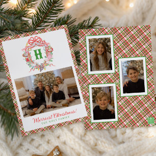 Plaid 12 Tage Weihnachten Monogramm Wappen Foto