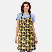 Plaid and deer apron schürze (Getragen)