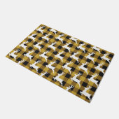 Plaid and deer doormat fußmatte (Schrägansicht)