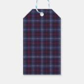 Plaid Bear Themed Baby Shower Thank You Geschenkanhänger (Rückseite)