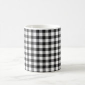 Plaid Black and White Check Kaffeetasse (Mittel)