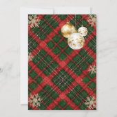  Plaid Brunch and Bubbly Gold Bridal Shower  Einladung (Rückseite)