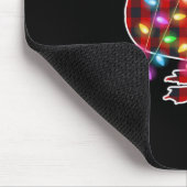 Plaid Buffalo Duck Christmas Pajamas Xmas Lights F Mousepad (Ecke)