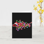 Plaid Buffalo Shark Christmas Pajamas Xmas Lights Karte (Gelbe Blume)