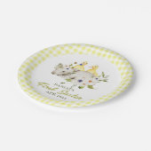 Plaid Chicks Little Lamb My First Easter Pappteller (Schrägansicht)