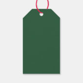 Plaid Christmas Holiday Gift Tag Geschenkanhänger (Rückseite)