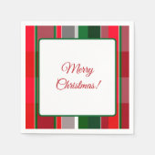 Plaid Christmas Napkins Serviette (Vorderseite)