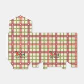Plaid Christmas Tent Favor Box Geschenkschachtel (Ungefaltet)